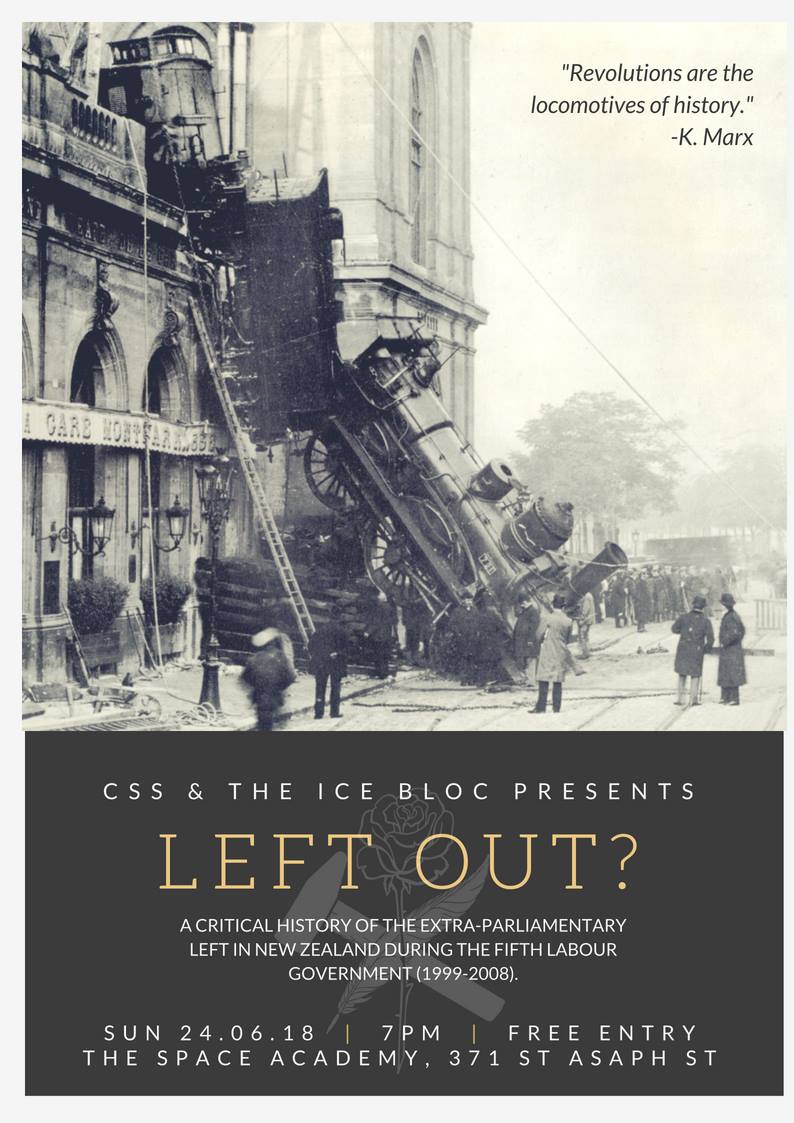 CSS Guest Lecture: Left Out? Speaking Tour – Christchurch