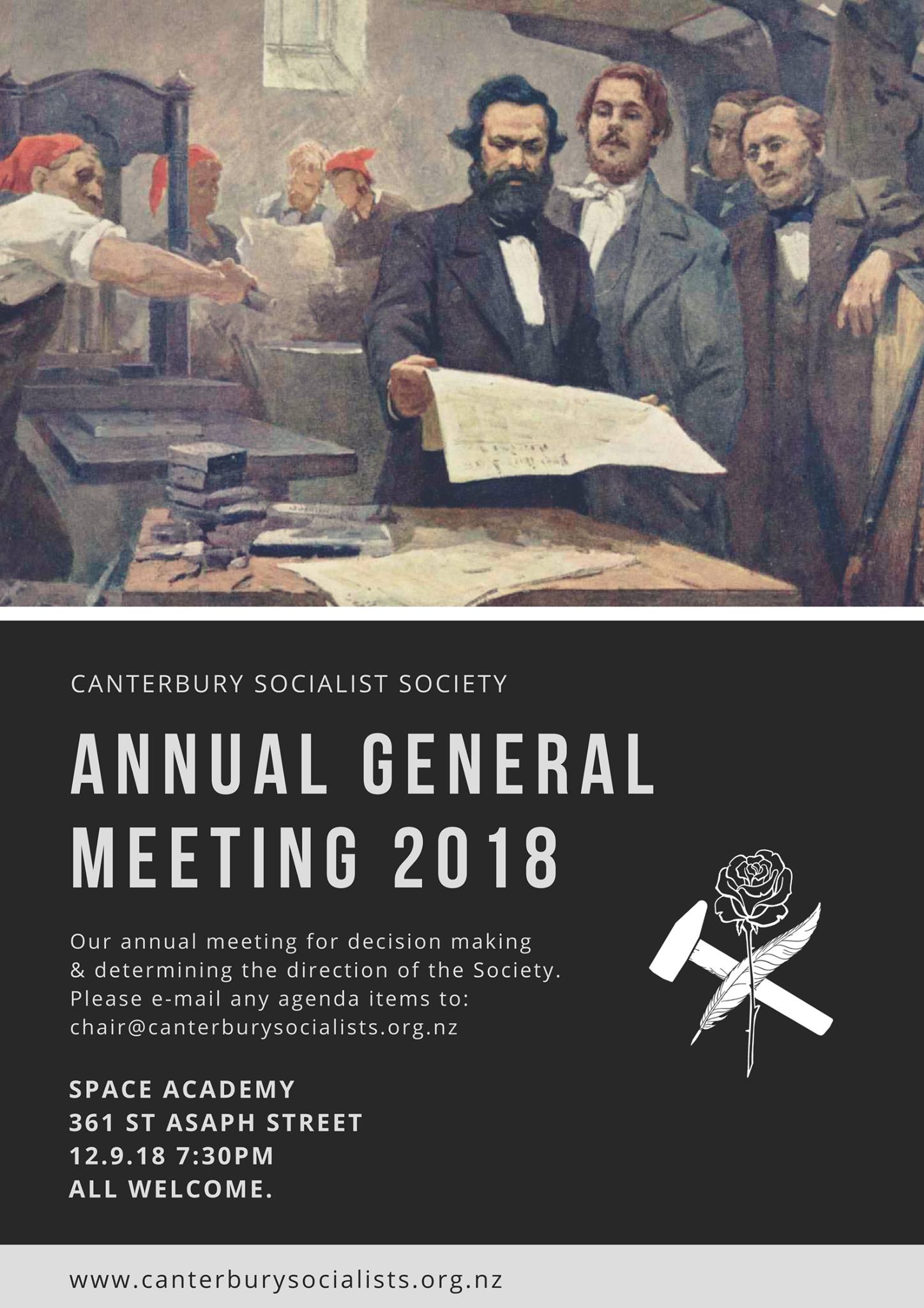Canterbury Socialist Society: Annual General Meeting 2018