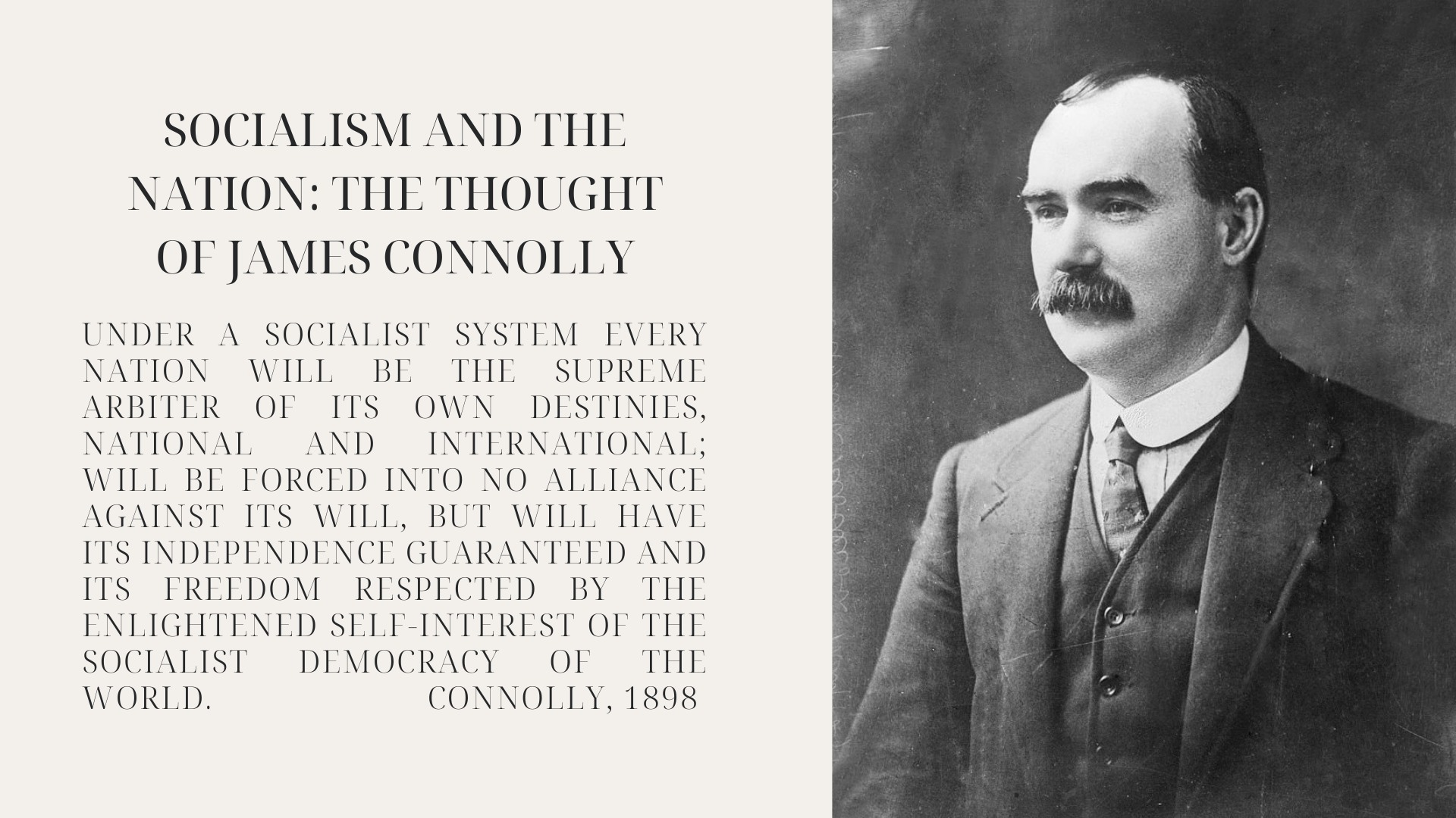 CSS Public Lecture: Socialism and the Nation – the thought of James Connolly