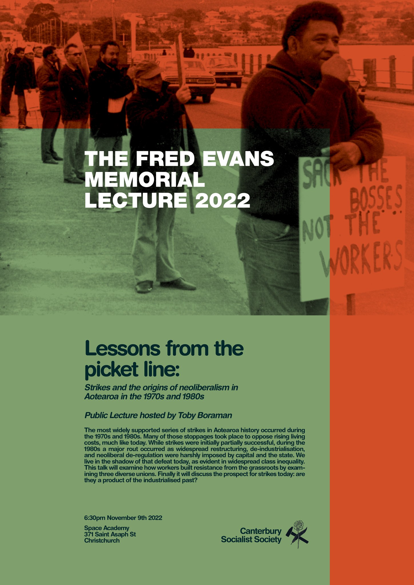 The Fred Evans Memorial Lecture 2022: Lessons from the Picket Line