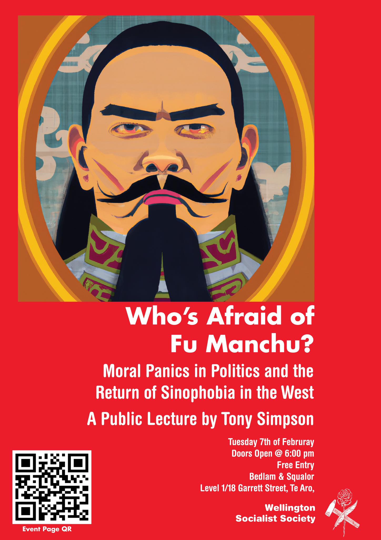 WSS Public Lecture: Who’s Afraid of Fu Manchu – Moral Panics in Politics & the Return of Sinophobia