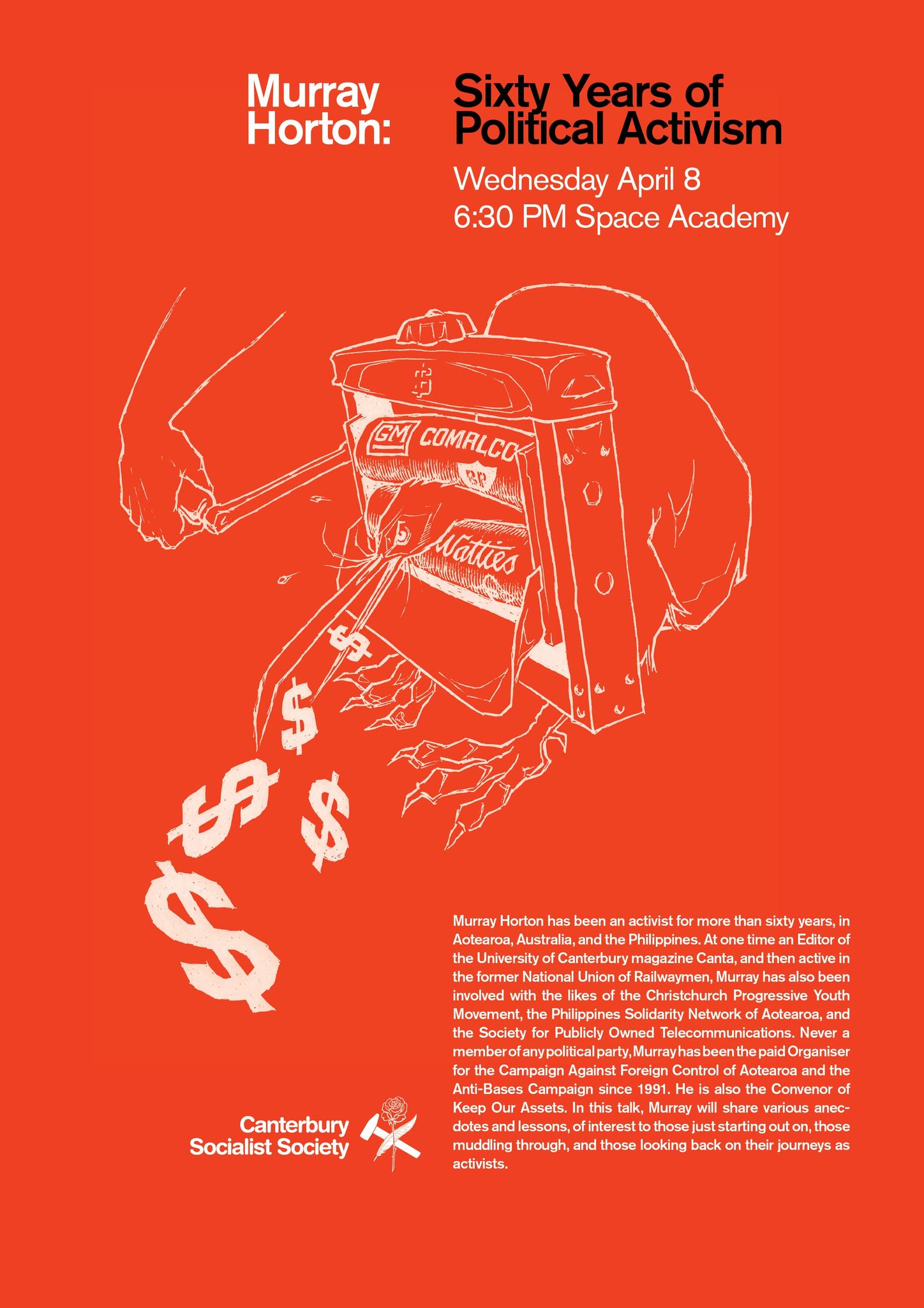 Murray Horton: Sixty Years of Political Activism